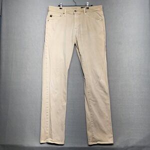 Adriano Goldschmied‎ Pants Womens 34 Khaki Pants Straight Leg Cotton Blend 34x34